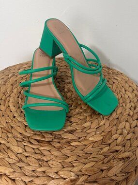 A New Day Women's Strappy Block Heel Sandals